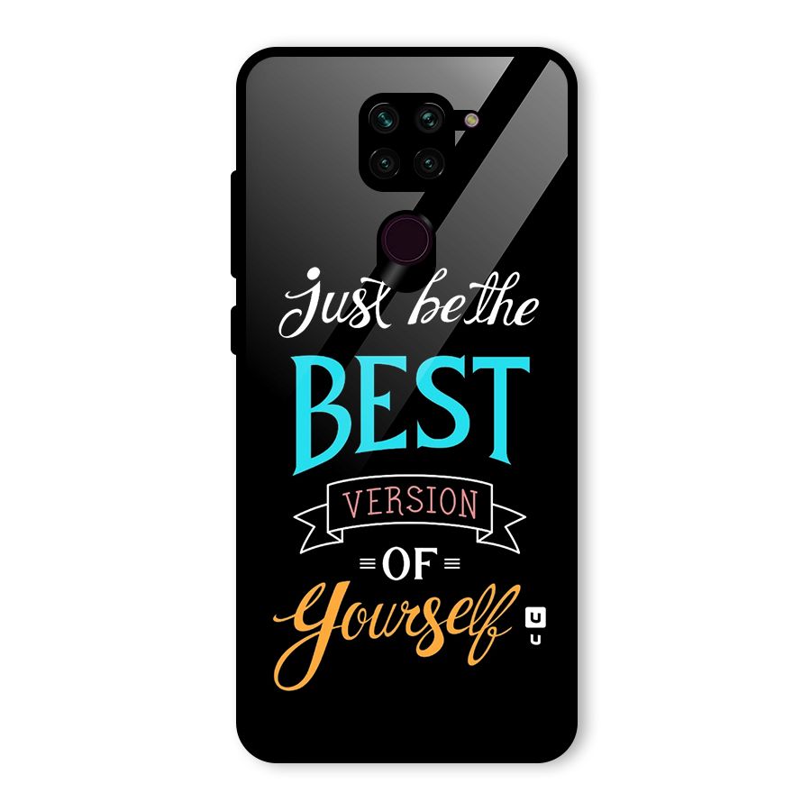 Your Best Version Glass Back Case for Redmi Note 9