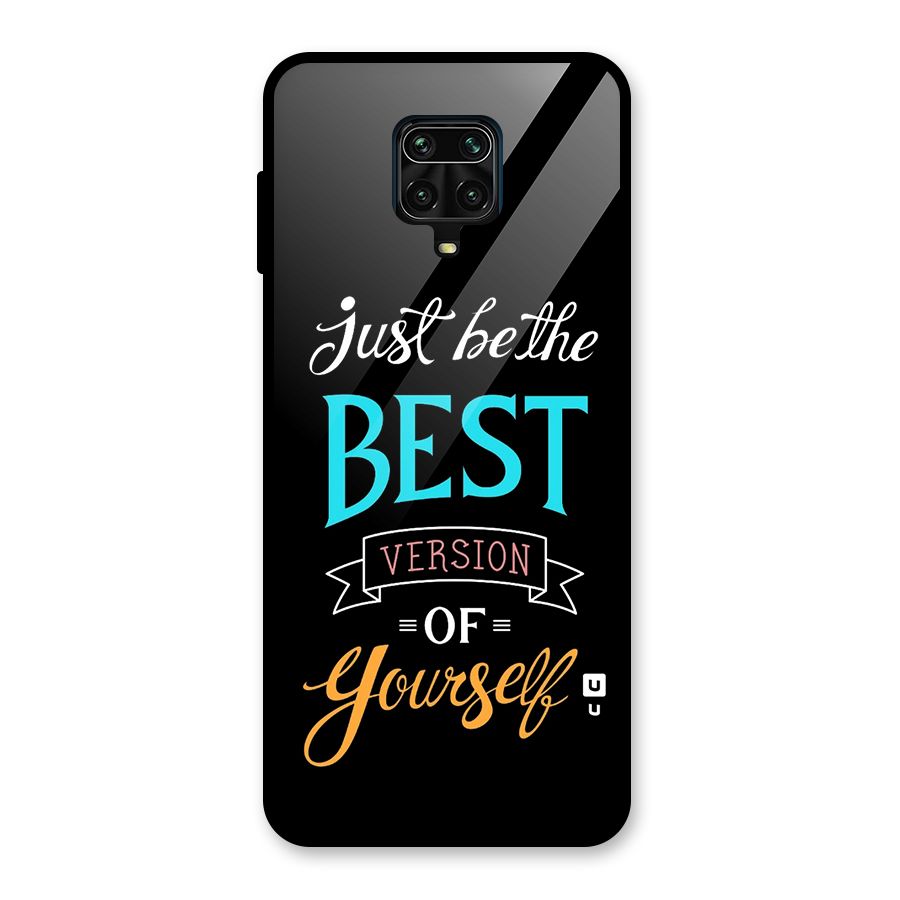 Your Best Version Glass Back Case for Redmi Note 9 Pro