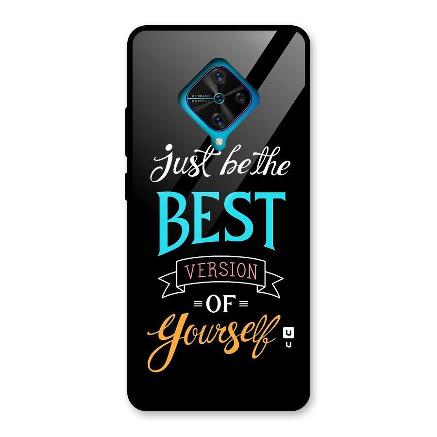 Your Best Version Glass Back Case for Vivo S1 Pro