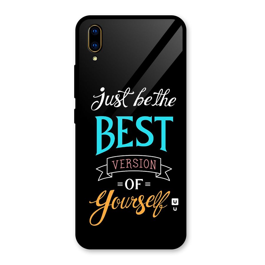 Your Best Version Glass Back Case for Vivo V11 Pro