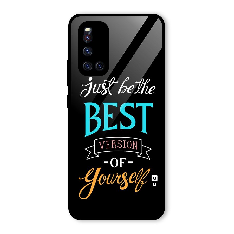 Your Best Version Glass Back Case for Vivo V19