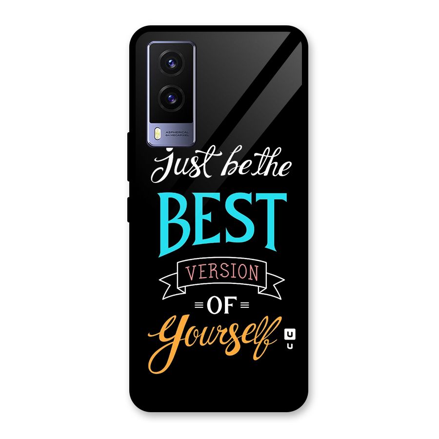Your Best Version Glass Back Case for Vivo V21e 5G