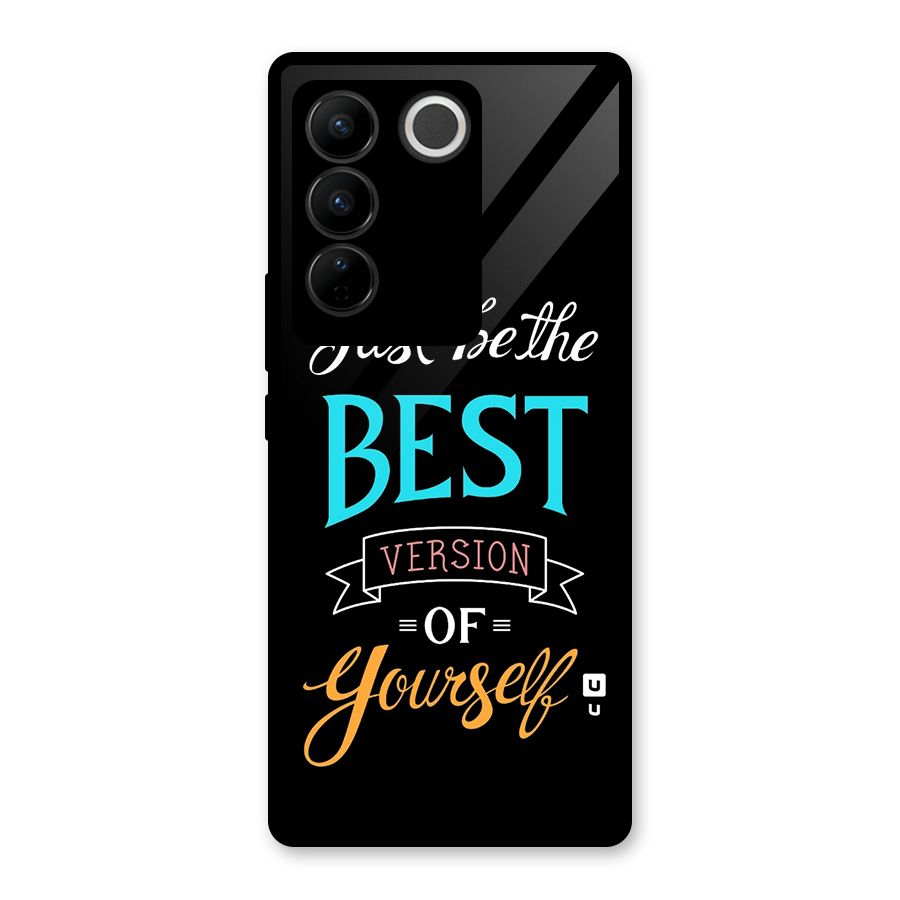 Your Best Version Glass Back Case for Vivo V27