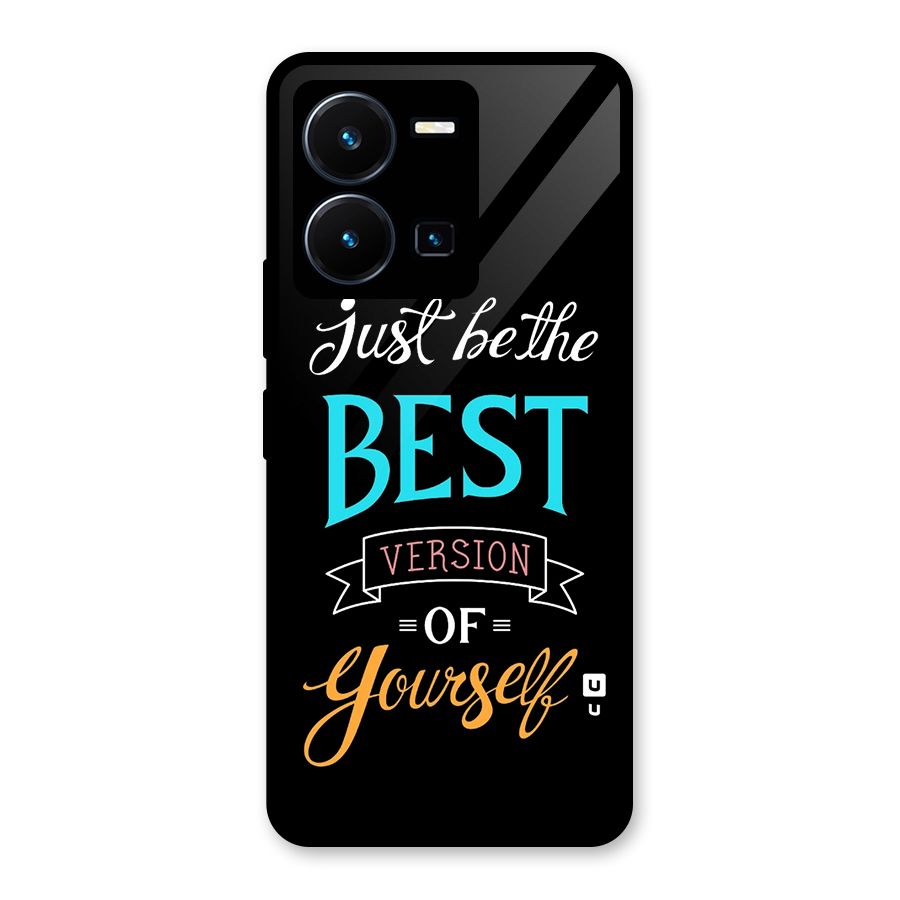 Your Best Version Glass Back Case for Vivo Y35