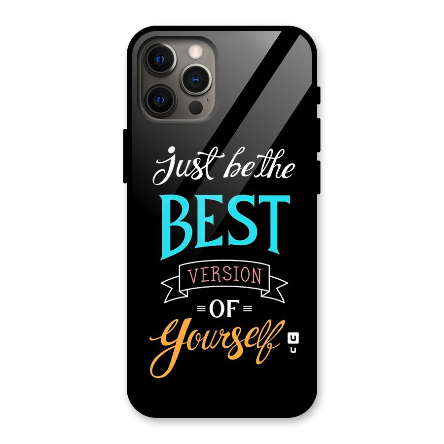 Your Best Version Glass Back Case for iPhone 12 Pro Max