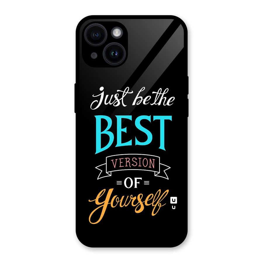 Your Best Version Glass Back Case for iPhone 14