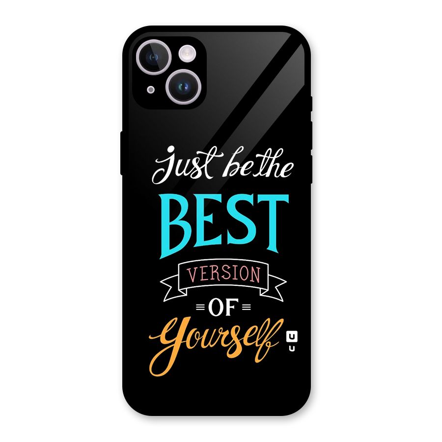 Your Best Version Glass Back Case for iPhone 14 Plus