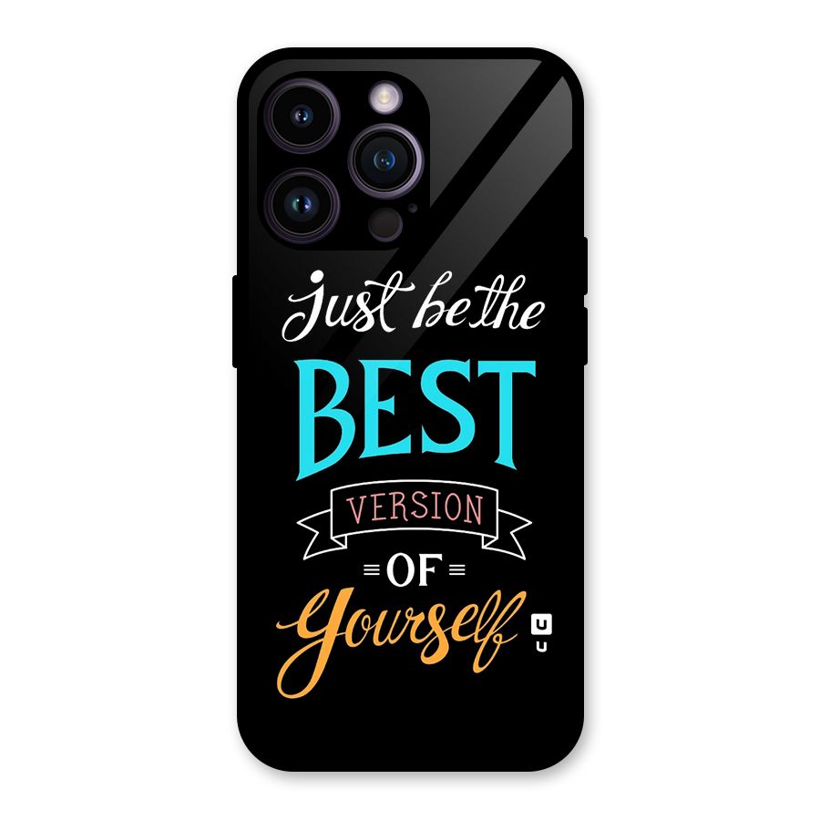 Your Best Version Glass Back Case for iPhone 14 Pro Max