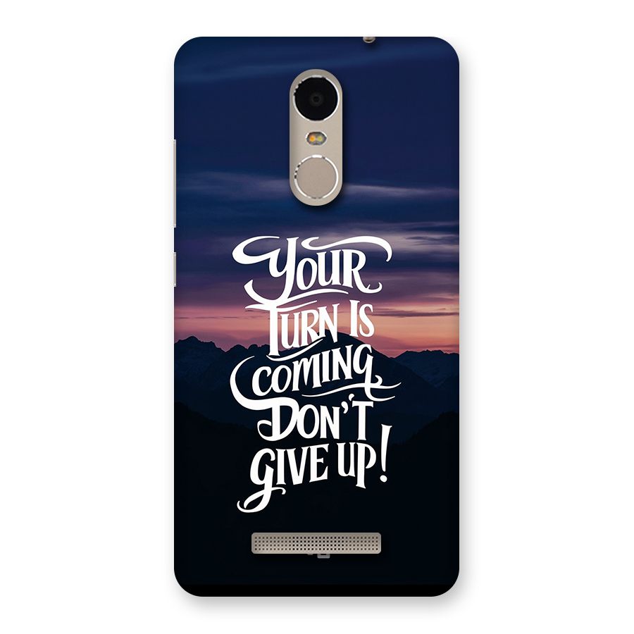 Your Turn Back Case for Redmi Note 3