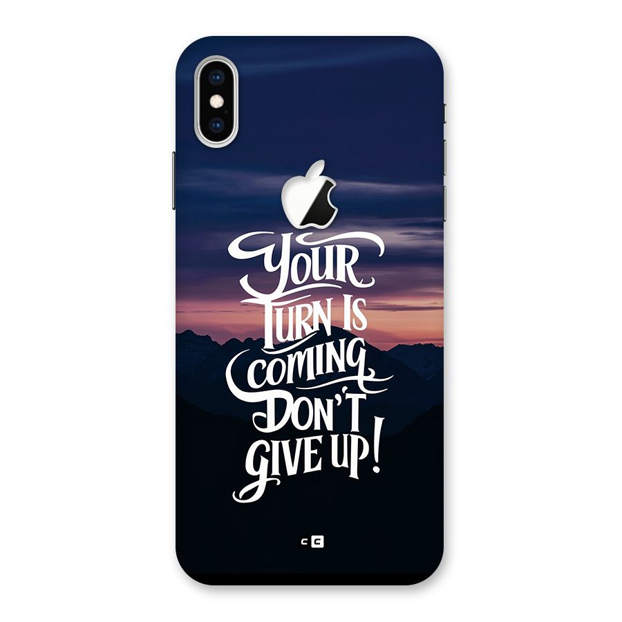 Your Turn Back Case for iPhone XS Max Apple Cut
