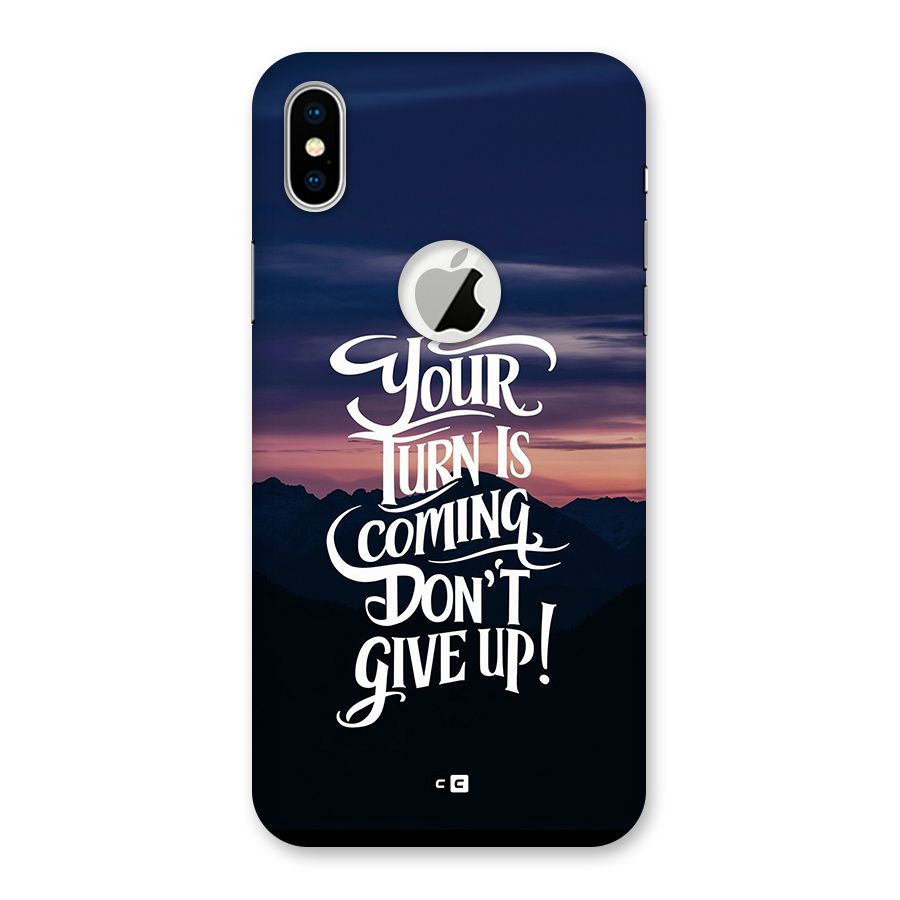 Your Turn Back Case for iPhone X Logo Cut