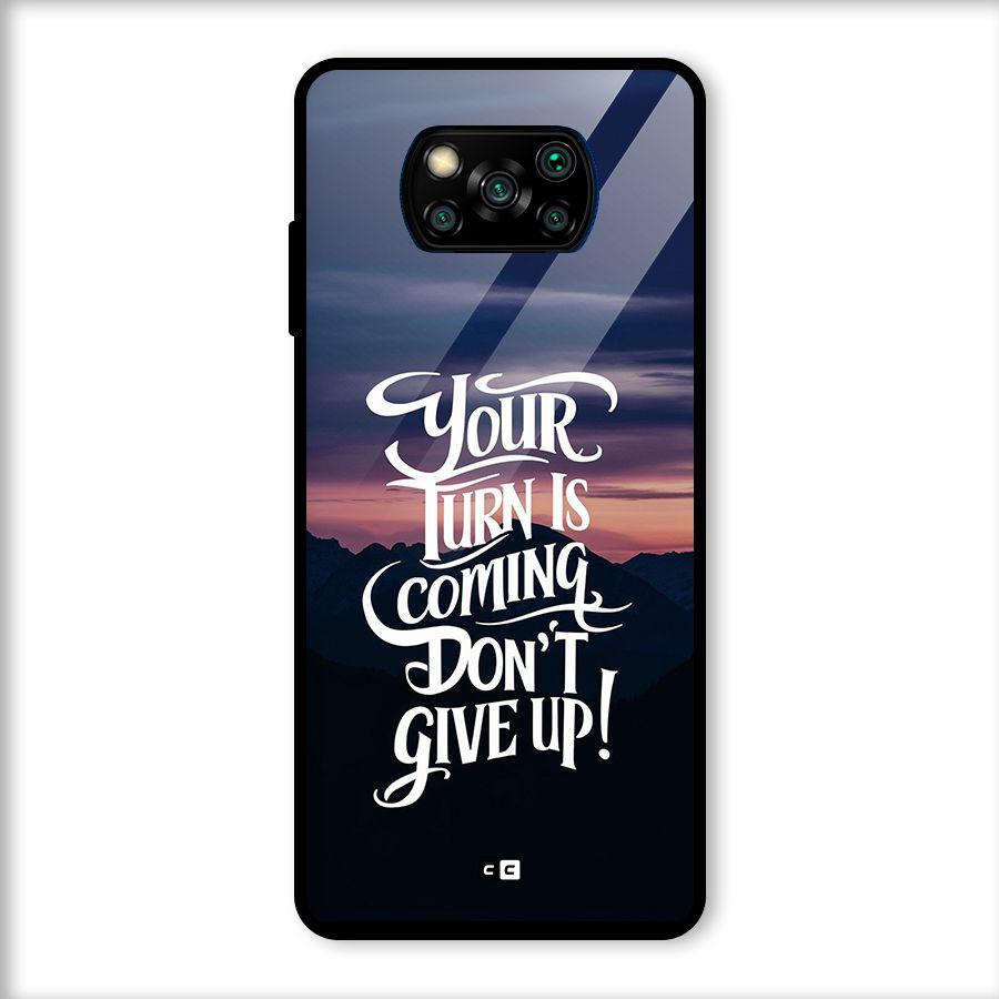 Your Turn Glass Back Case for Poco X3