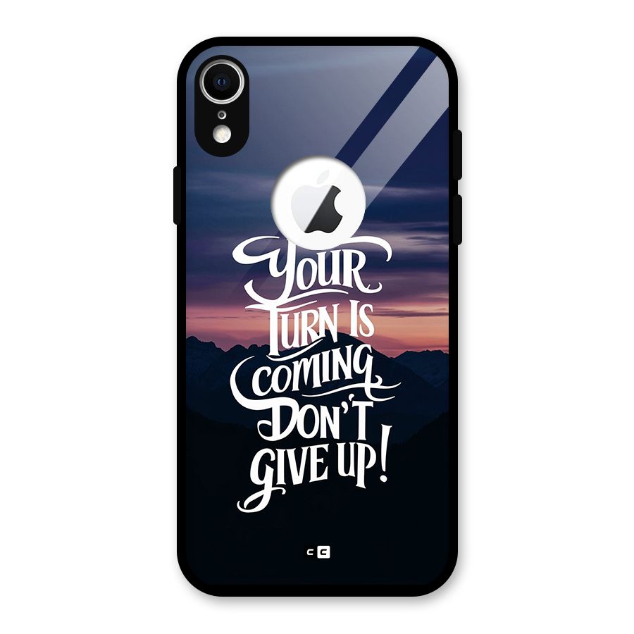 Your Turn Glass Back Case for iPhone XR Logo Cut