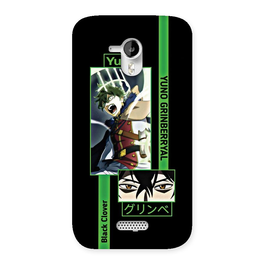 Yuno Black Clover Back Case for Canvas HD A116