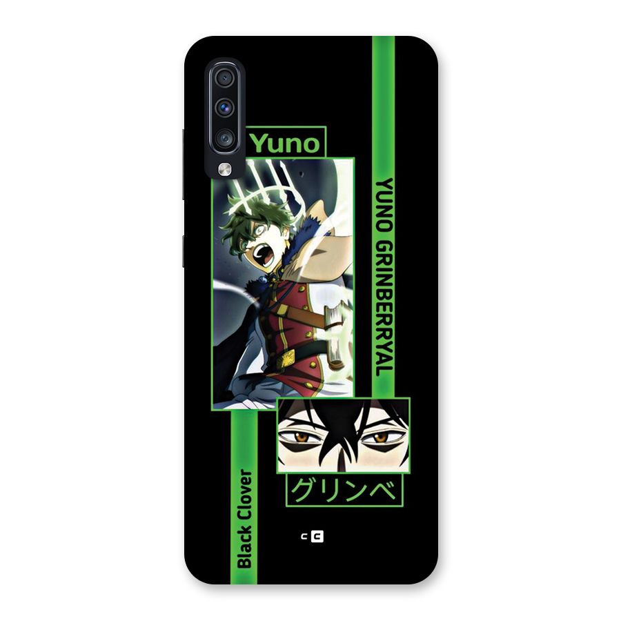 Yuno Black Clover Back Case for Galaxy A70s