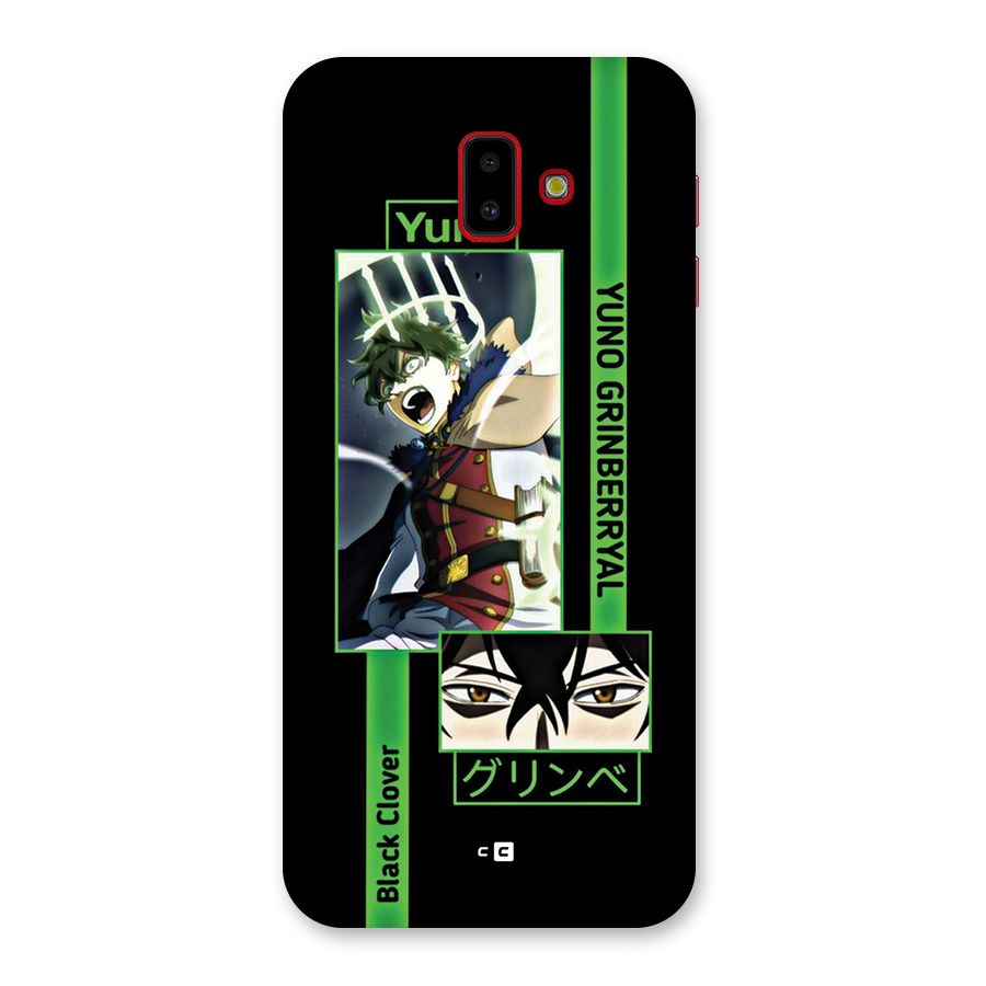 Yuno Black Clover Back Case for Galaxy J6 Plus