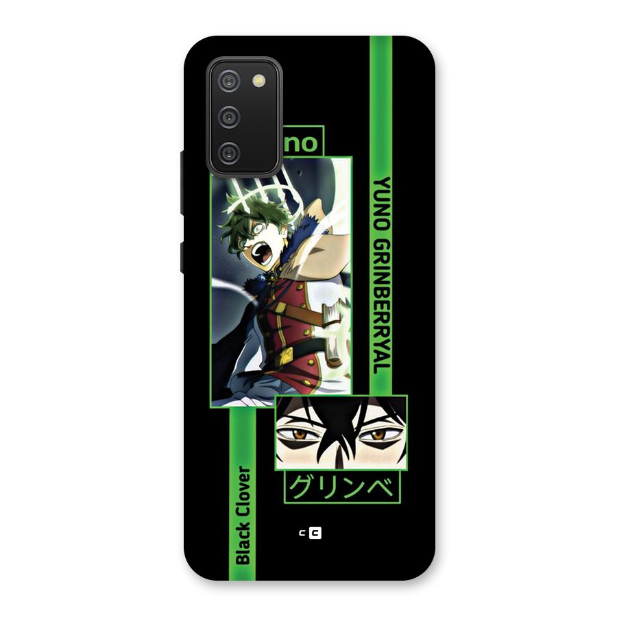 Yuno Black Clover Back Case for Galaxy M02s