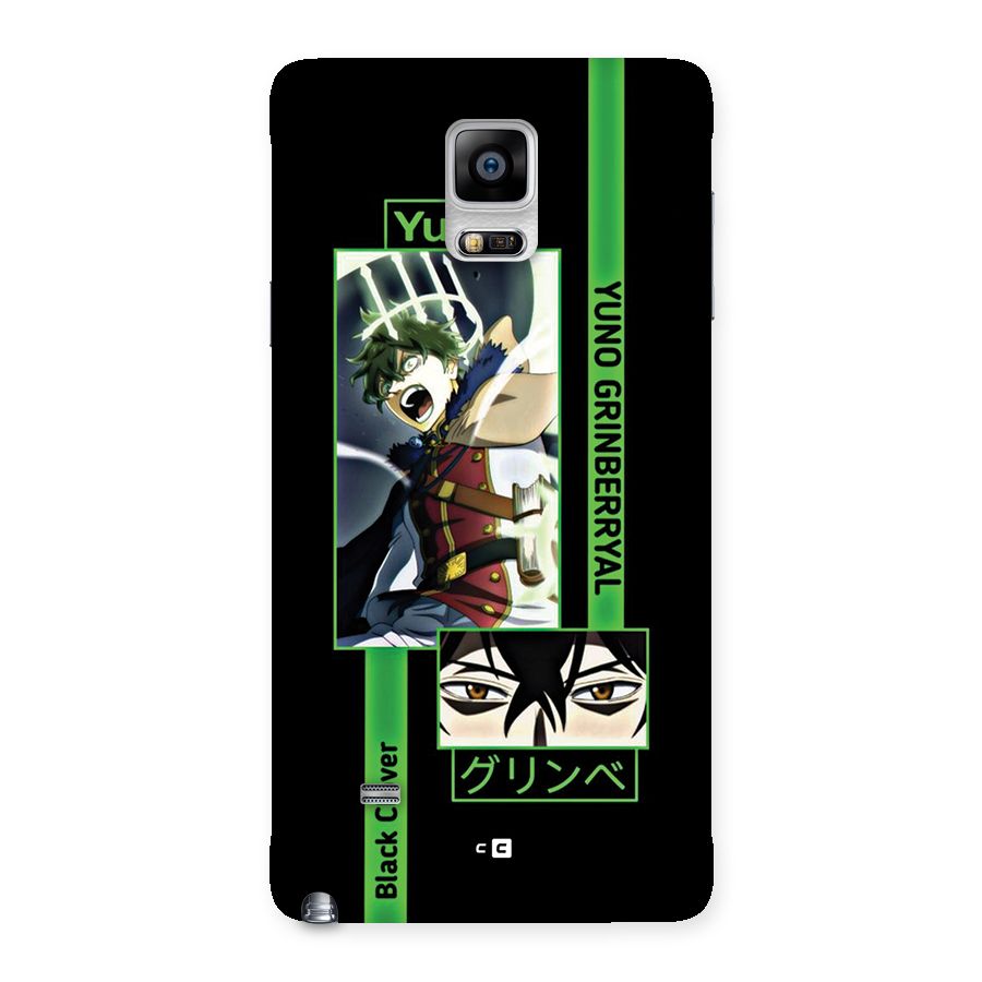 Yuno Black Clover Back Case for Galaxy Note 4