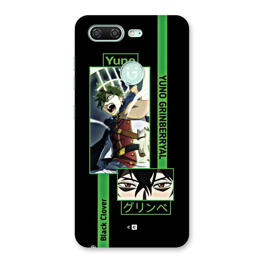 Yuno Black Clover Back Case for Gionee S10