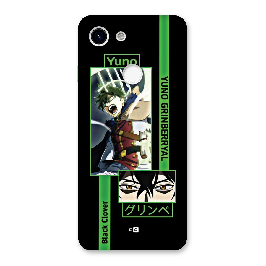 Yuno Black Clover Back Case for Google Pixel 3