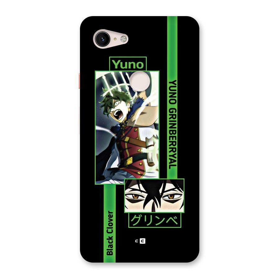 Yuno Black Clover Back Case for Google Pixel 3 XL