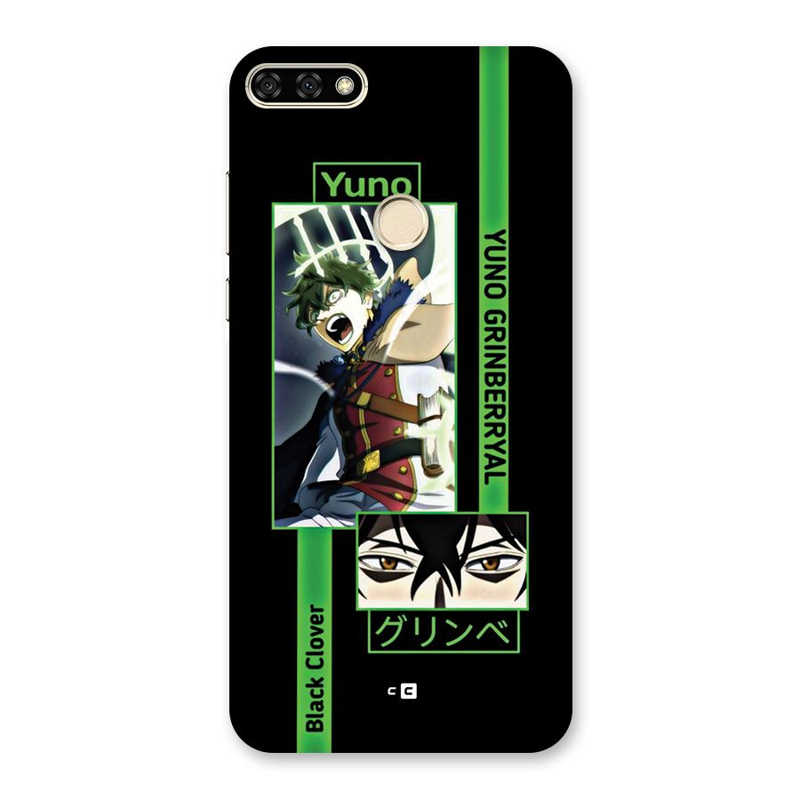 Yuno Black Clover Back Case for Honor 7A