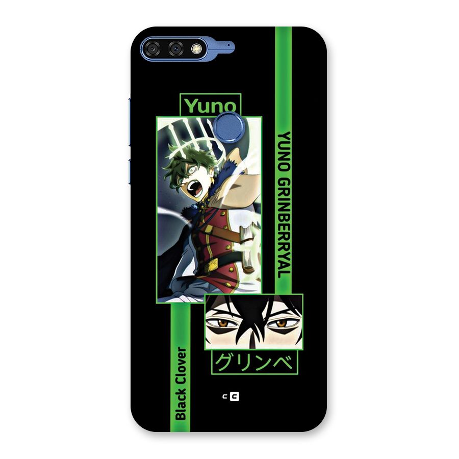 Yuno Black Clover Back Case for Honor 7C
