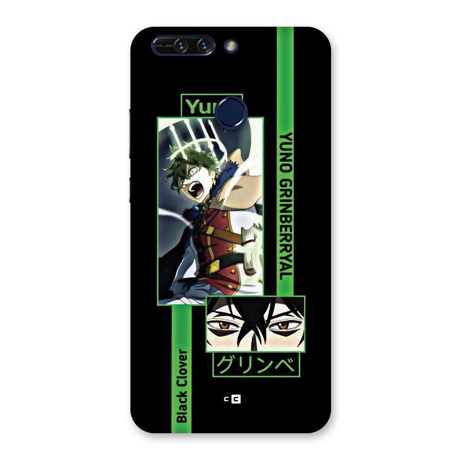 Yuno Black Clover Back Case for Honor 8 Pro