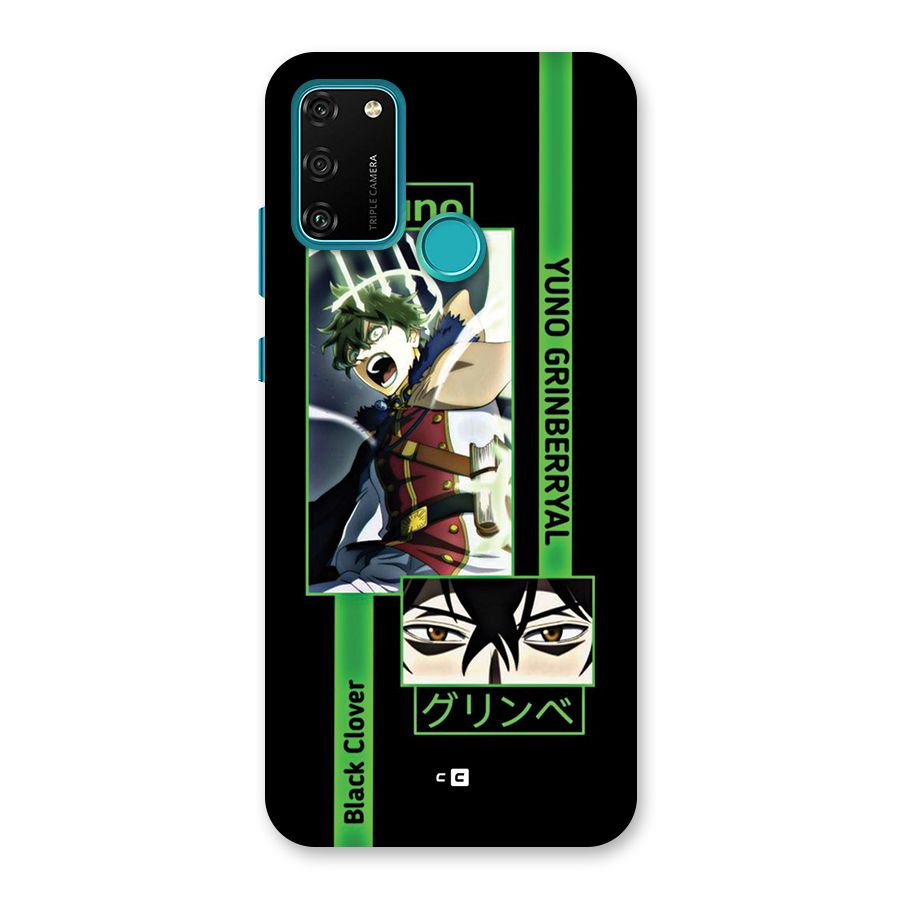 Yuno Black Clover Back Case for Honor 9A