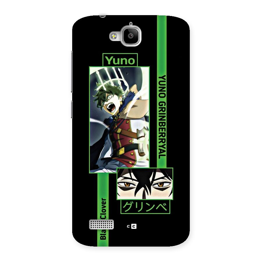 Yuno Black Clover Back Case for Honor Holly
