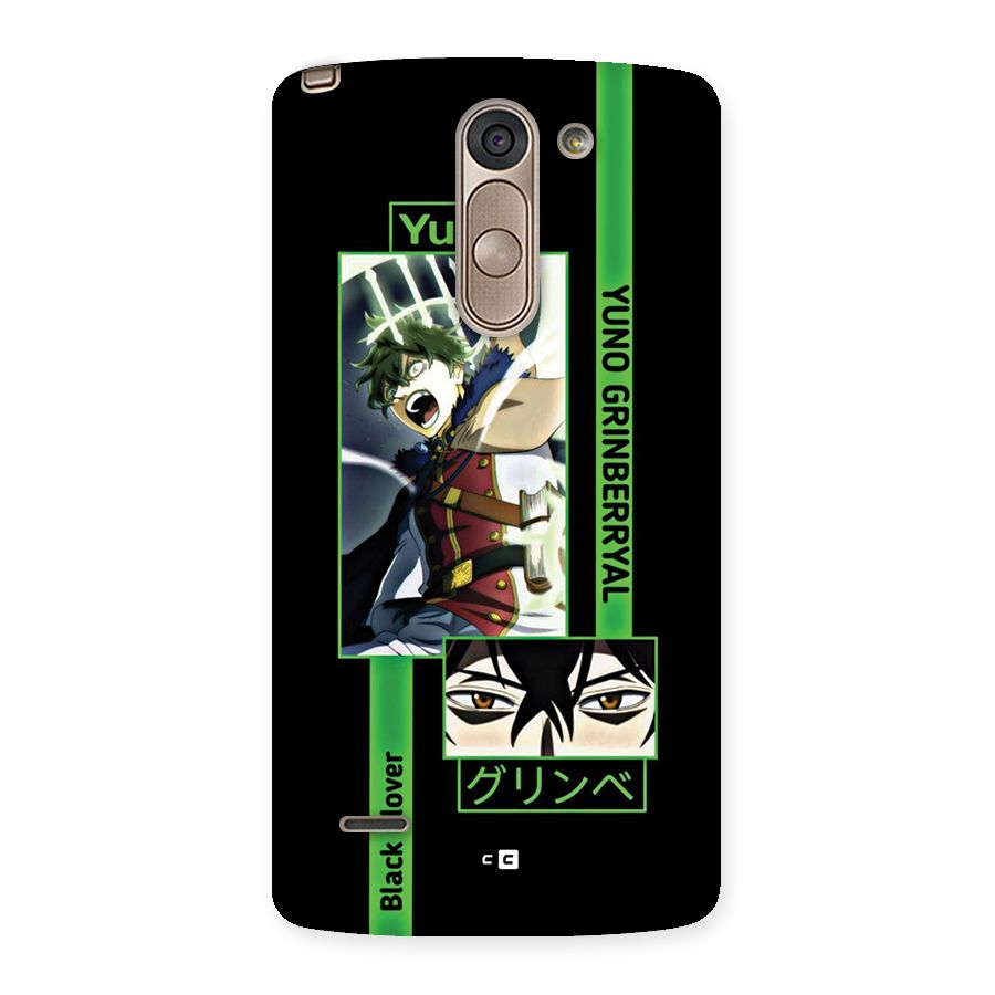 Yuno Black Clover Back Case for LG G3 Stylus