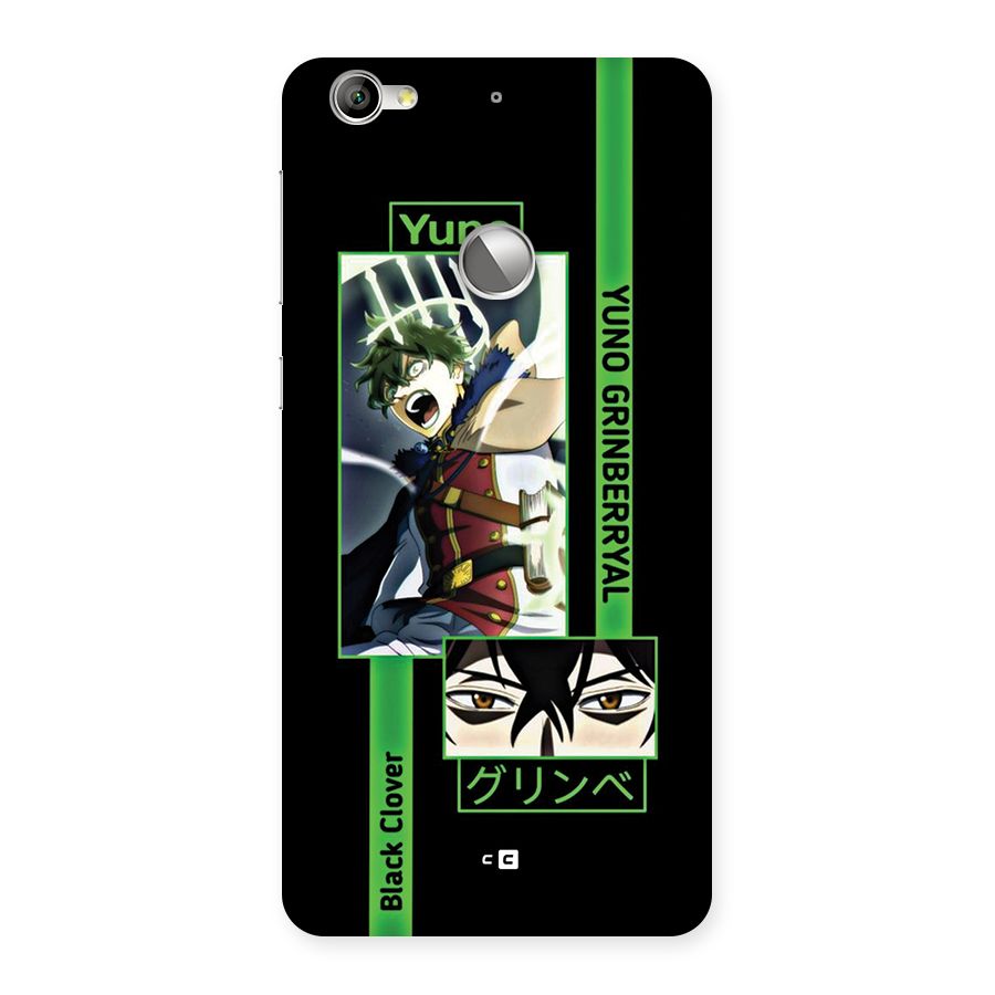 Yuno Black Clover Back Case for Le 1S