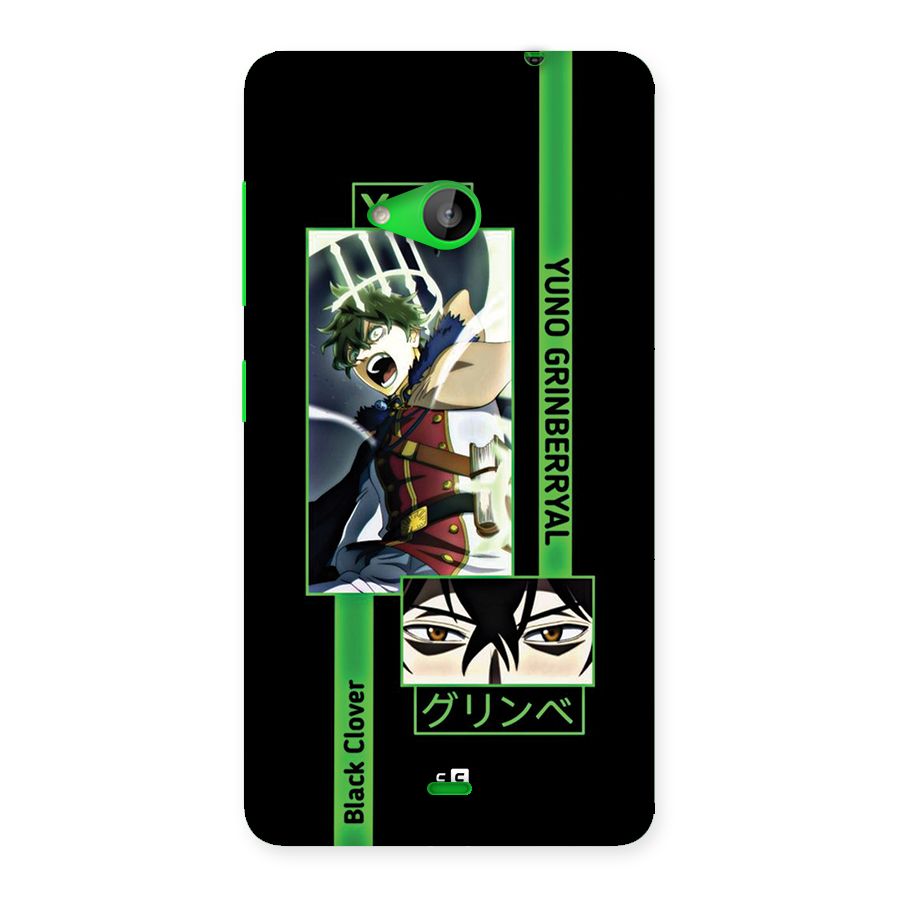 Yuno Black Clover Back Case for Lumia 535