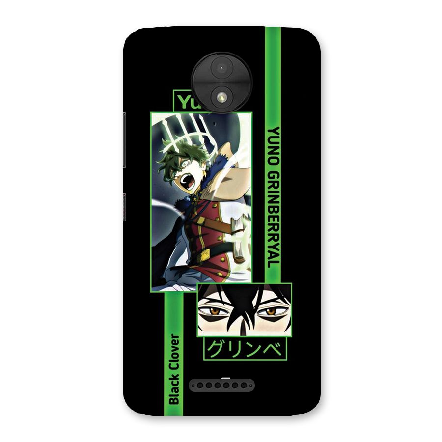 Yuno Black Clover Back Case for Moto C