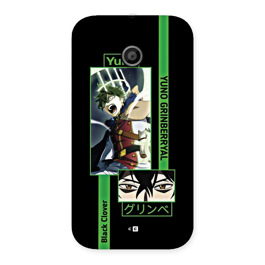 Yuno Black Clover Back Case for Moto E