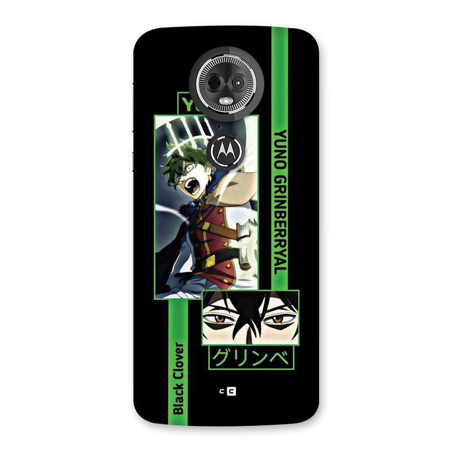 Yuno Black Clover Back Case for Moto E5 Plus