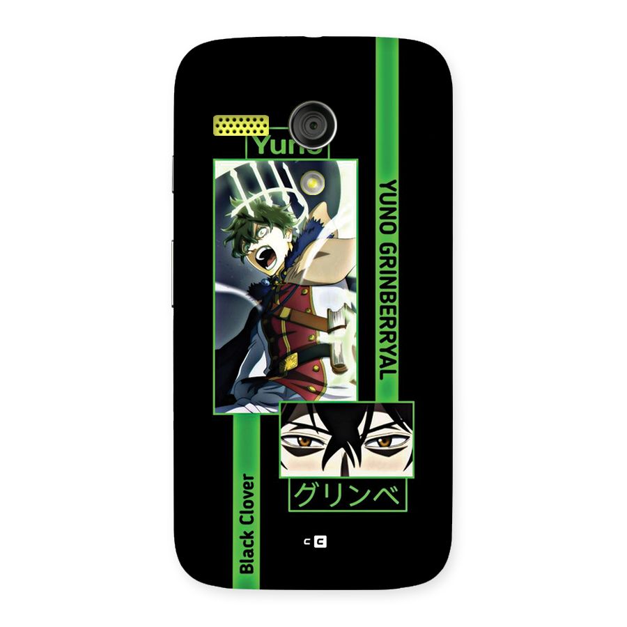 Yuno Black Clover Back Case for Moto G