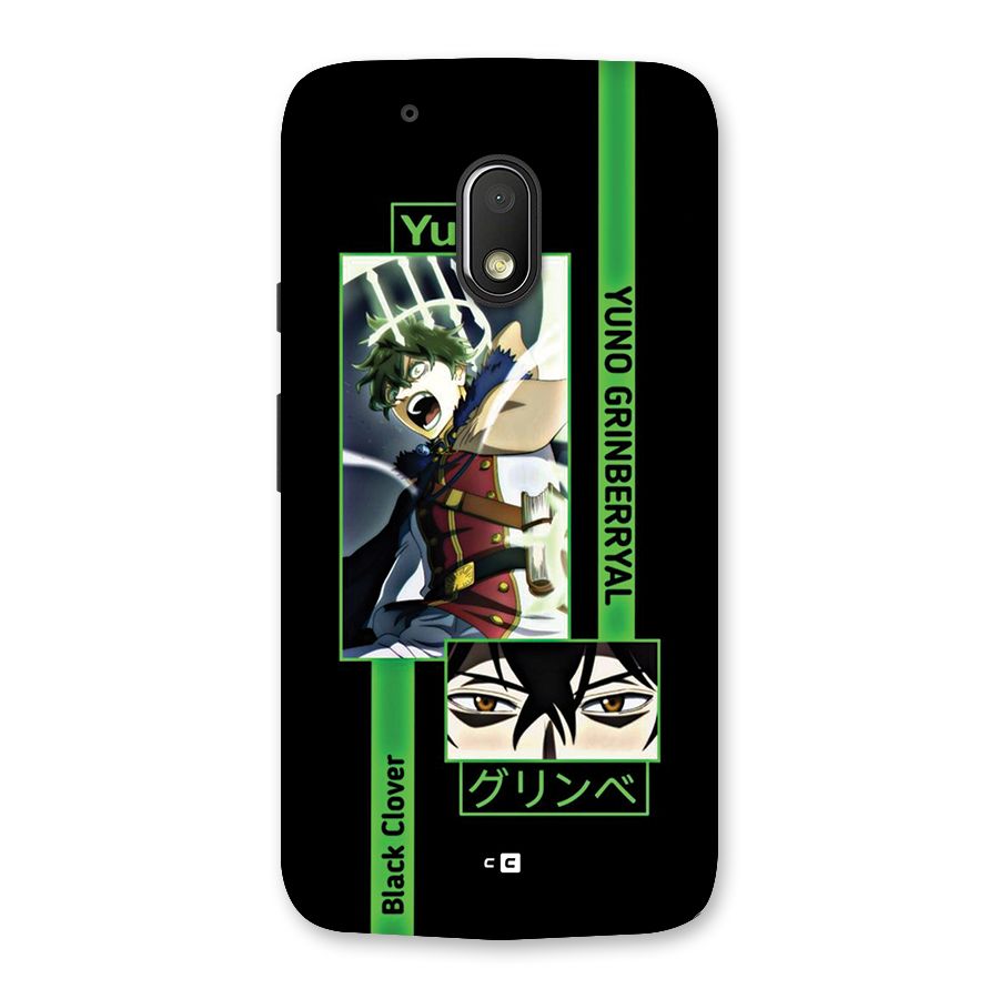 Yuno Black Clover Back Case for Moto G4 Play