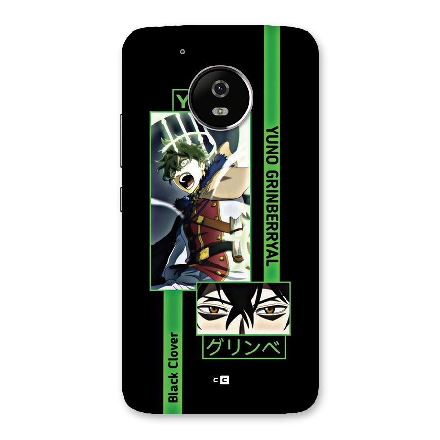Yuno Black Clover Back Case for Moto G5