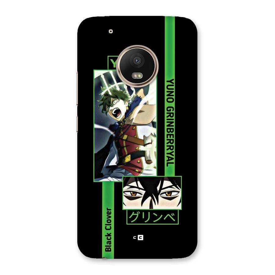 Yuno Black Clover Back Case for Moto G5 Plus