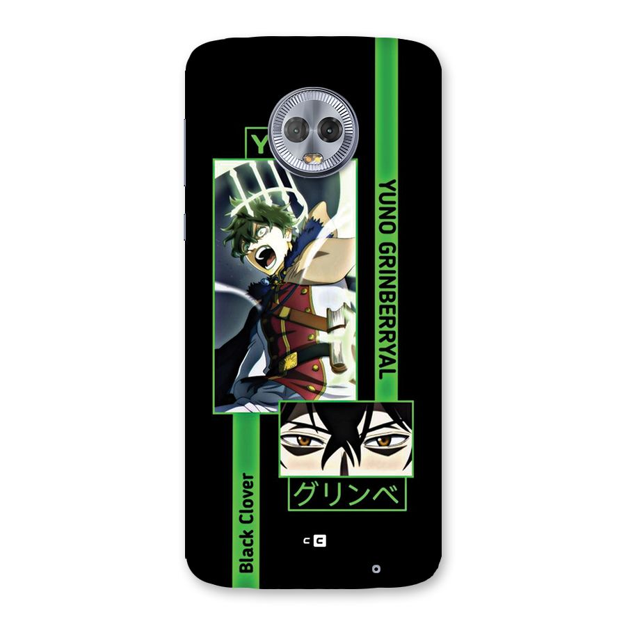 Yuno Black Clover Back Case for Moto G6 Plus