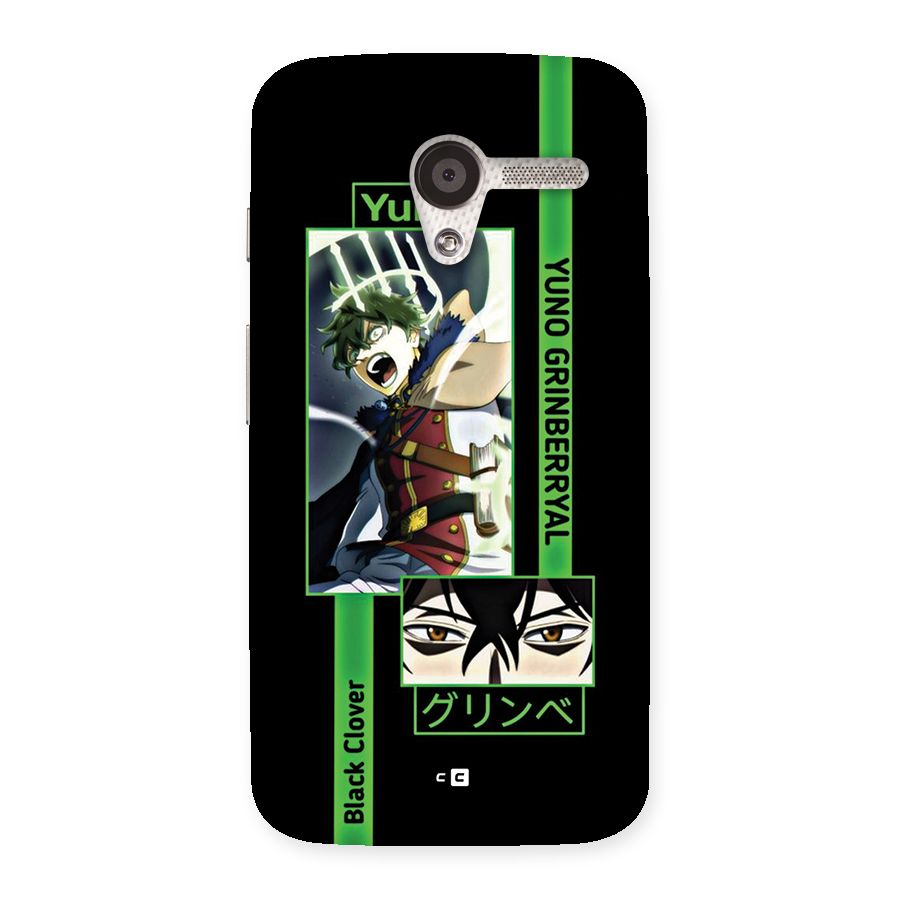 Yuno Black Clover Back Case for Moto X