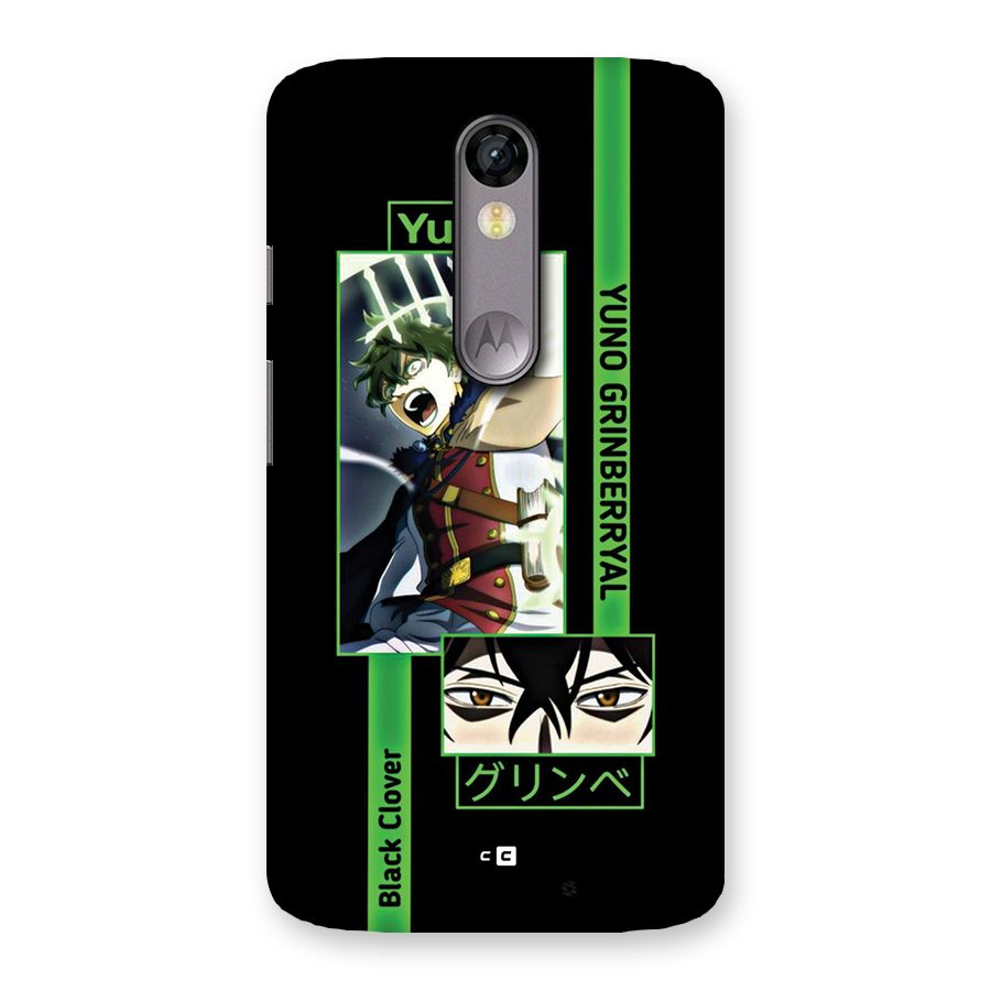Yuno Black Clover Back Case for Moto X Force