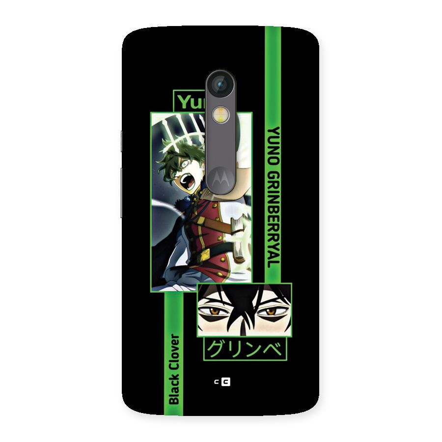 Yuno Black Clover Back Case for Moto X Play