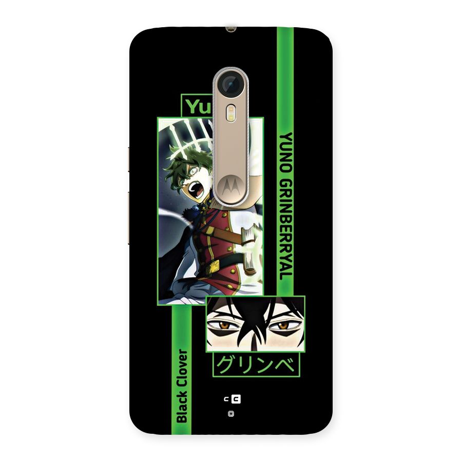 Yuno Black Clover Back Case for Moto X Style
