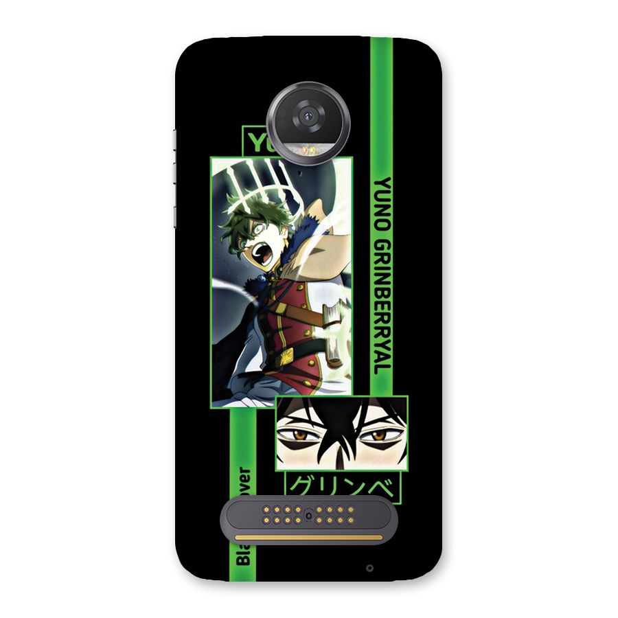 Yuno Black Clover Back Case for Moto Z2 Play