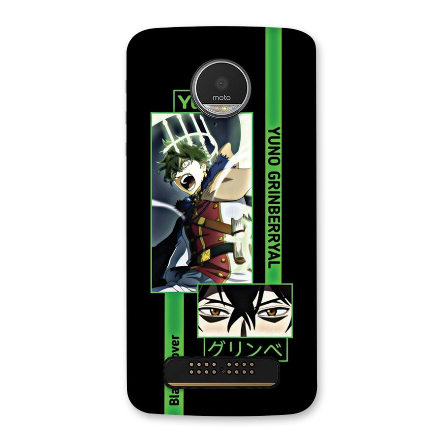 Yuno Black Clover Back Case for Moto Z Play