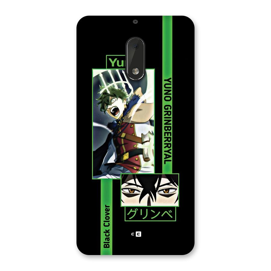 Yuno Black Clover Back Case for Nokia 6