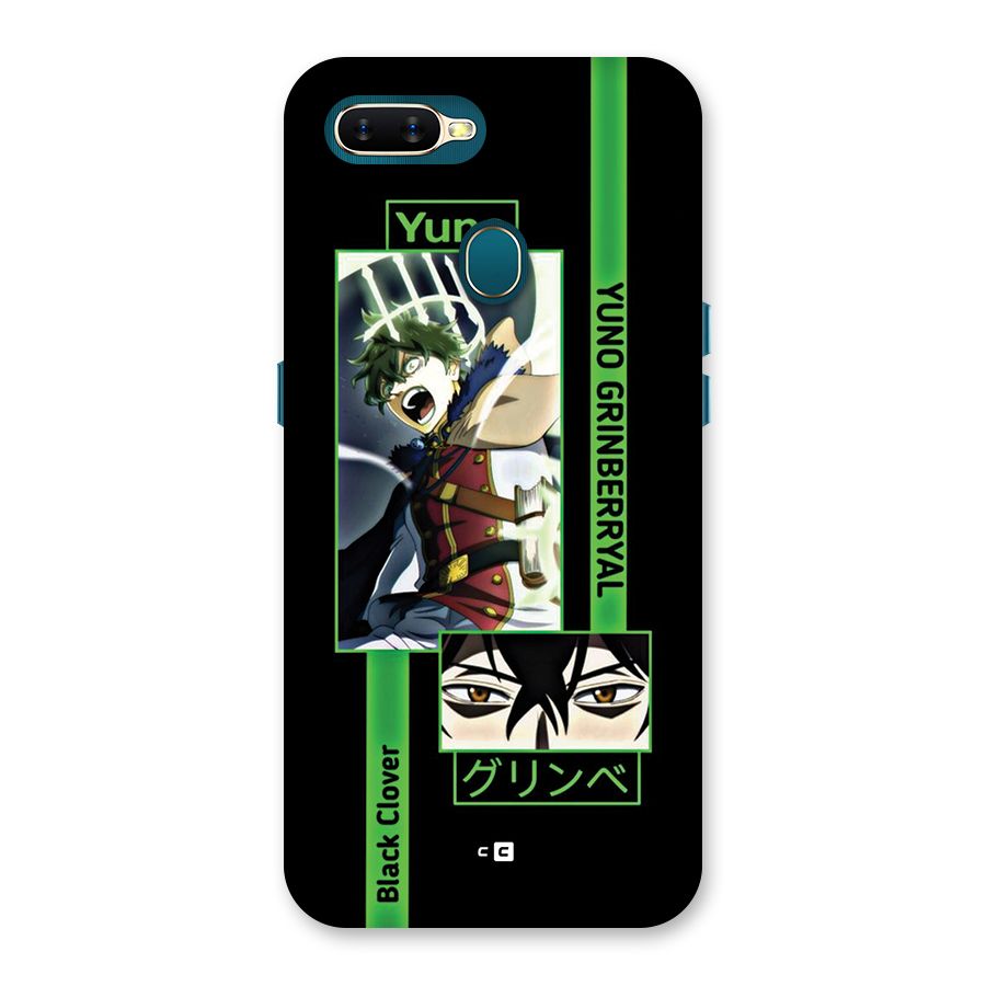 Yuno Black Clover Back Case for Oppo A12