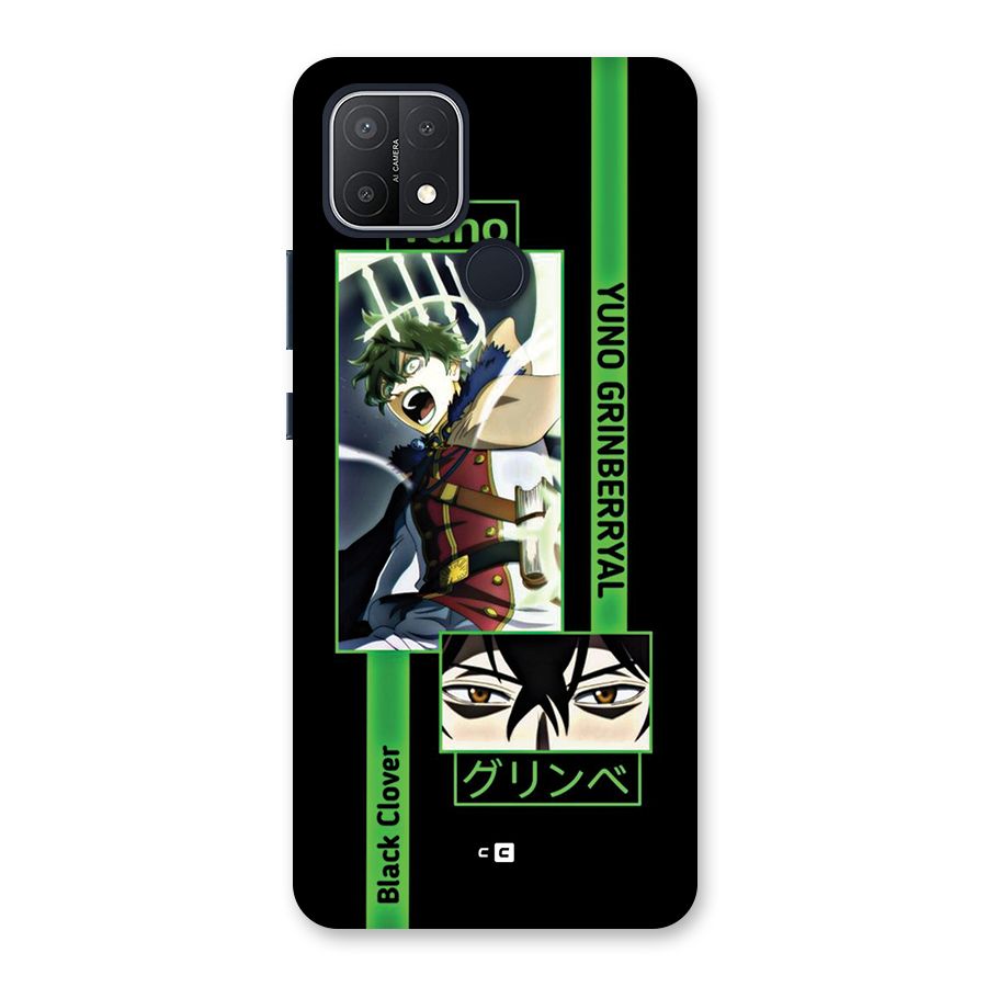 Yuno Black Clover Back Case for Oppo A15s